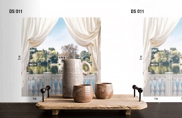 Обои DS 011 Illusion фото в интерьере коридора превью