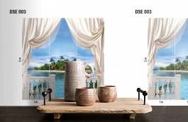 Обои DSE 003 Illusion фото в интерьере коридора превью