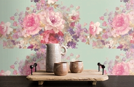 Обои V9005 фото в интерьере коридора превью