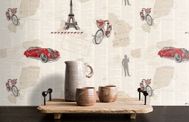 Обои 54259-2 фото в интерьере коридора превью