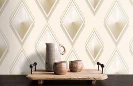 Обои 54314-4 фото в интерьере коридора превью