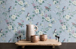 Обои 54396-5 фото в интерьере коридора превью