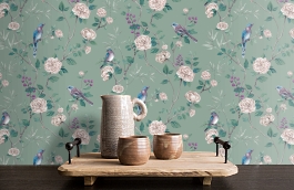 Обои 54396-6 фото в интерьере коридора превью