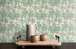 Обои 84215-3 фото в интерьере коридора превью