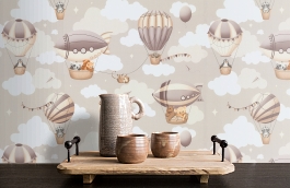 Обои HC72270-21 фото в интерьере коридора превью