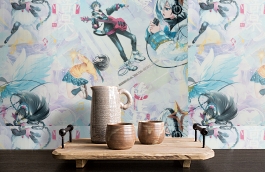 Обои 11167-02 фото в интерьере коридора превью