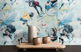 Обои 11167-03 фото в интерьере коридора превью