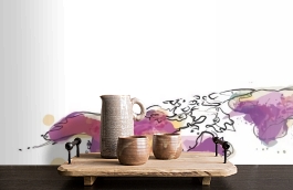 Обои 100846 фото в интерьере коридора превью