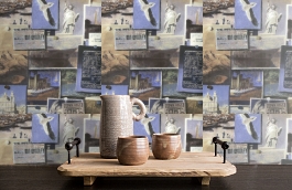 Обои Pinboard Multi фото в интерьере коридора превью