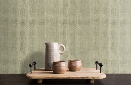Обои Raffia Natural фото в интерьере коридора превью