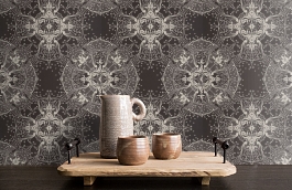 Обои Antique Lace Wallpaper La фото в интерьере коридора превью