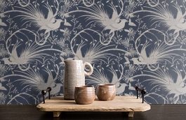 Обои Mink Blue 531 фото в интерьере коридора превью