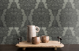 Обои Topoli 38-Carbon фото в интерьере коридора превью