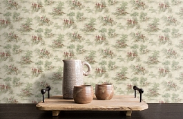 Обои DL60800 фото в интерьере коридора превью