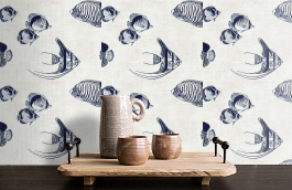 Обои CR70322 фото в интерьере коридора превью