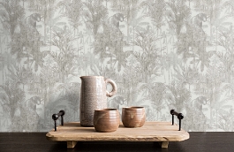 Обои 220101 фото в интерьере коридора превью