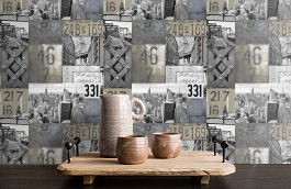 Обои WU20646 фото в интерьере коридора превью