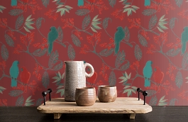 Обои JF3402 фото в интерьере коридора превью