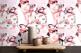 Обои VP3002 фото в интерьере коридора превью