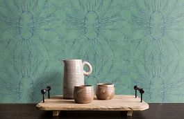 Обои TG51902 фото в интерьере коридора превью