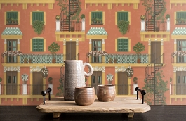 Обои 117-4011 фото в интерьере коридора превью