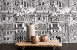 Обои T35172 фото в интерьере коридора превью