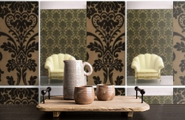 Обои 500015 фото в интерьере коридора превью