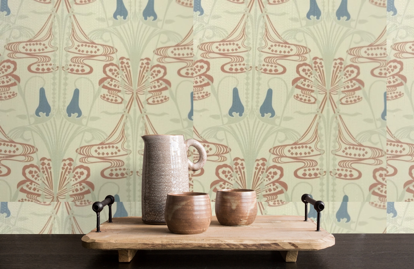 Обои 9720B1 фото в интерьере коридора Обои 9720B1 фото в интерьере коридора