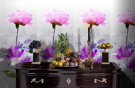 Обои 24126 фото в интерьере гостиной превью