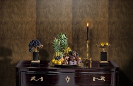 Обои Como Bronze-81 фото в интерьере гостиной превью