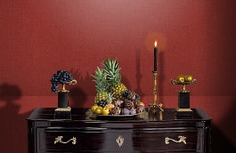 Обои Warwick 1205 фото в интерьере гостиной превью