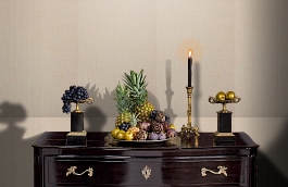 Обои Warwick 2405 фото в интерьере гостиной превью