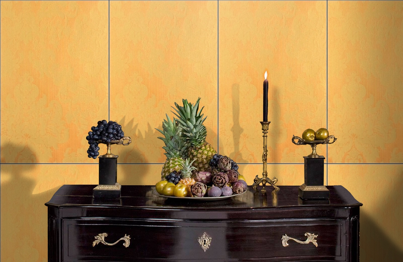 Обои Windsor 2338 фото в интерьере гостиной