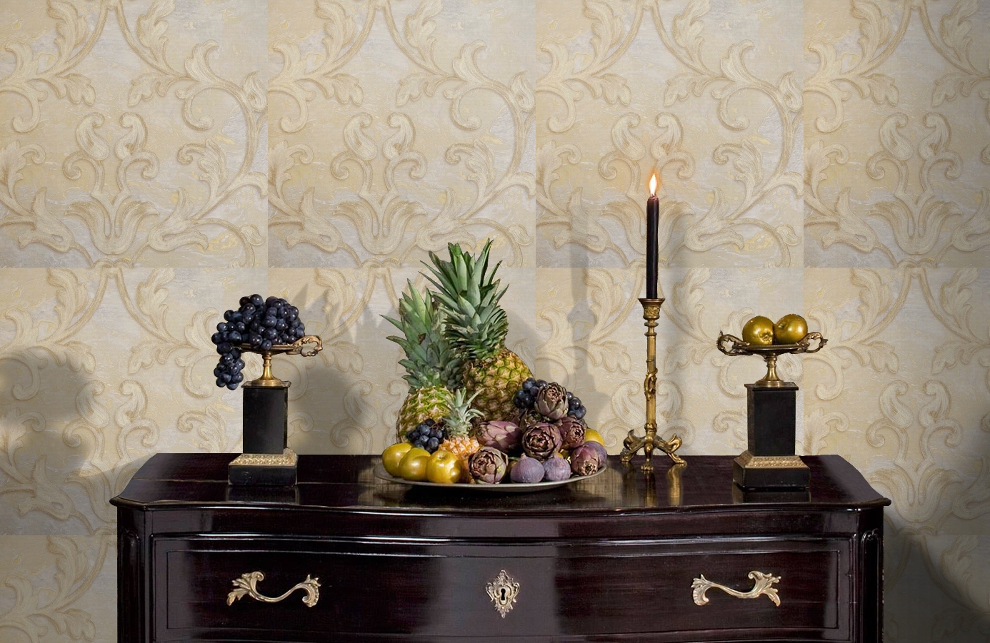 Обои 71505 фото в интерьере гостиной