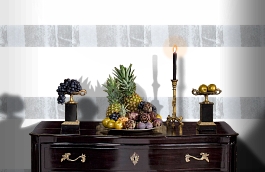 Обои macro-011 bamboo gypsum фото в интерьере гостиной превью