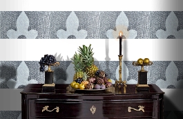 Обои macro-017 snake silver фото в интерьере гостиной превью