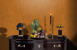 Обои macro-pure gold plain фото в интерьере гостиной превью