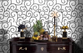 Обои MO-136-8234 фото в интерьере гостиной превью