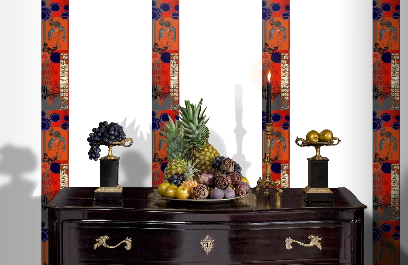 Обои SL15 5061 250*60 фото в интерьере гостиной