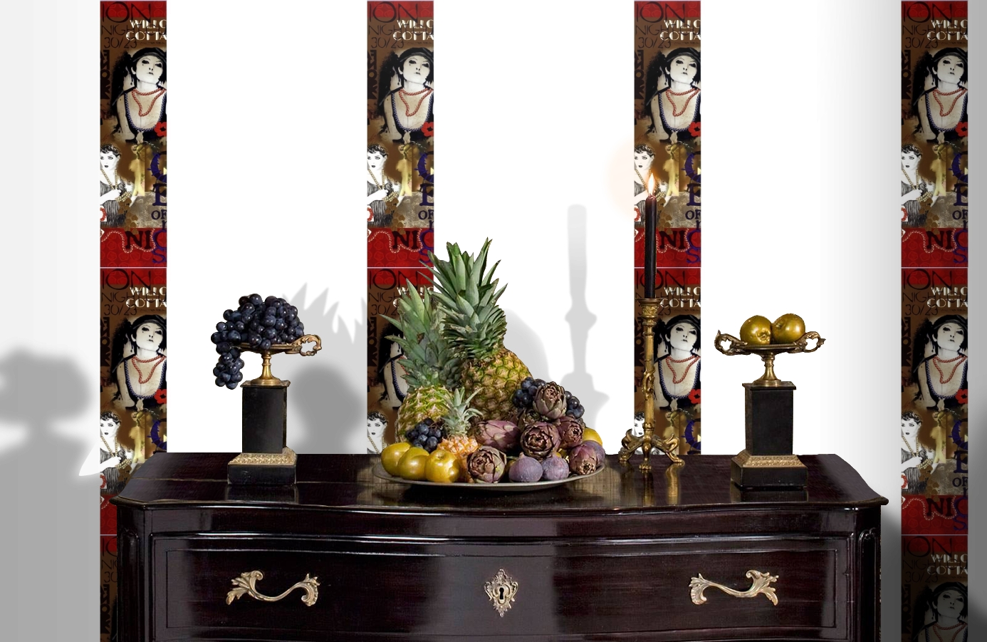 Обои SL15 5062 250*60 фото в интерьере гостиной