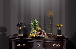 Обои 14008 1 фото в интерьере гостиной превью