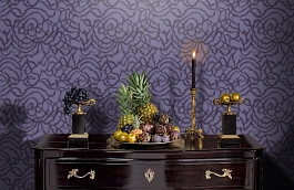 Обои 4-021 фото в интерьере гостиной превью