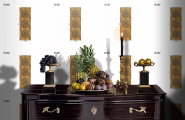 Обои DC 002 Illusion фото в интерьере гостиной превью