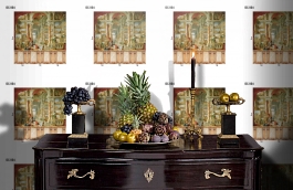 Обои DC 004 Illusion фото в интерьере гостиной превью