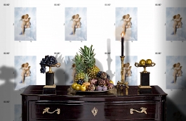 Обои DC 007 Illusion фото в интерьере гостиной превью