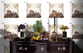 Обои DC 012 Illusion фото в интерьере гостиной превью