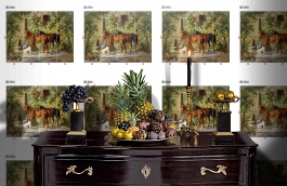 Обои DC 014 Illusion фото в интерьере гостиной превью