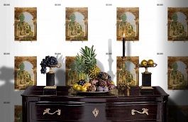 Обои DC 018 Illusion фото в интерьере гостиной превью