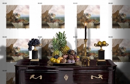 Обои DC 019 Illusion фото в интерьере гостиной превью