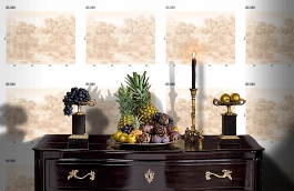 Обои DC 020 Illusion фото в интерьере гостиной превью